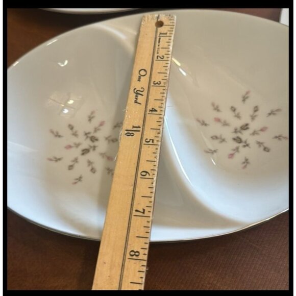 Vintage Petite Bouquet Oval Divided Serving Dish 12" Floral Design Fine China Ma - Picture 4 of 5